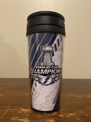 2021 Stanley Cup Champions Tampa Bay Lightning 14 oz.  Tumbler Hockey with lid Cover
