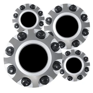 Set of 4 Silver ABS Center-Caps for 2022 - 2011 Chevrolet Silverado 2500/3500 - Picture 1 of 2