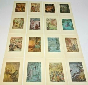 16 impresiones artísticas de Anton Pieck saga Gosta Berlings Sagokonst Estocolmo 1935 vintage - Imagen 1 de 12