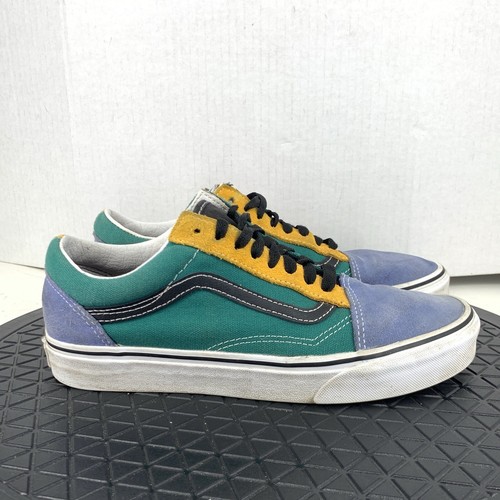 Scarpe Vans donna taglia 8 5 sneakers blu scamosciato verde tela metà top oldol