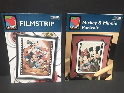 Disney Mickey Unlimited Cross Stitch Pattern Charts Filmstrip And Mickey Minnie - Image 1 of 4
