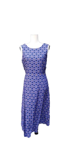 Kate Spade Saturday Let Loose pannello anteriore posteriore geometrico taglia 10 misto seta