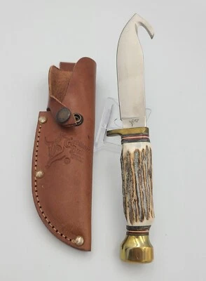 Cuchillo Guthook vintage marca toro alemán hecho a mano Foto 1 de 4