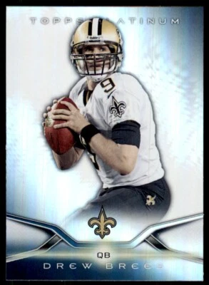 2014 Topps Platinum. Drew Brees A Football Cards #18 - Image 1 of 2