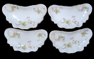 Set of Four Vintage Johnson Brothers "The Baroda" Crescent Shape Bone Dishes - Picture 1 of 13
