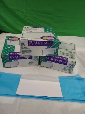 Quality Park Business Envelope #10 4 1/8 x 9 1/2 White 500/Box 90020-LOT OF 3 - Image 1 of 4