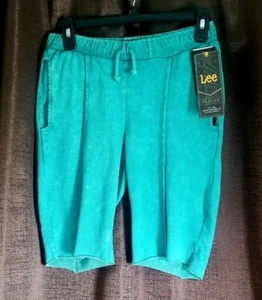Lee Boy's Premium Distressed Tie Dye Cutoff Sweatshorts, Turquoise, M (10/12) - Picture 1 of 11