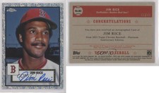 2021 Topps Chrome Platinum Anniversary 70th Wave Refractor /70 Jim Rice Auto HOF