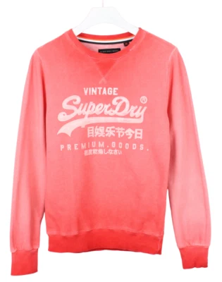 Superdry Jersey Hombre Pequeño Rosa Cuello Redondo Manga Larga - Imagen 1 de 4