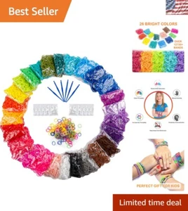 Kid-Safe 12730+ Loom Bands Set with Premium Clips & Hooks - All Seasons Fun - Picture 1 of 9