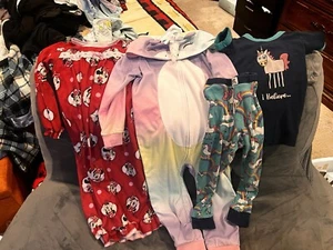 Girls 4T Pajama Sets Mix Of 4 - Picture 1 of 5