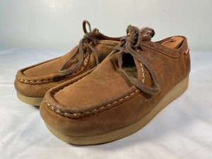 Zapatos Clarks Padmora Wallabee para mujer de cuero marrón con cordones - EE. UU. 8,5 - Imagen 1 de 7