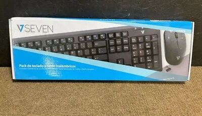 V7 Wireless Spanish Keyboard and Mouse Combo CKW200MX ✅❤️️✅ New! Sealed Inside! - Image 1 of 3