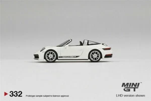MINI GT 1:64 Porsche 911 Targa 4S White Car in box - Picture 1 of 5