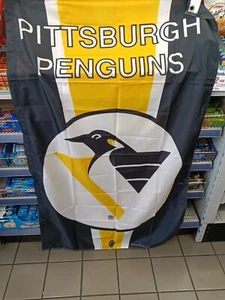 Vtg, New. 1991, Banner Pittsburgh Penguins 33 x 53 - Picture 1 of 9