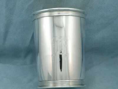 Taza Julep Vintage Rara LUNT Plata Esterlina Como Nueva, con Monograma Foto 1 de 4