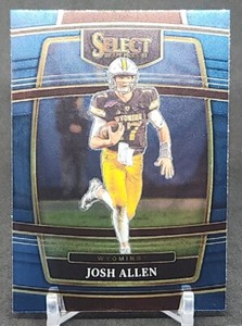 2022 Panini Select Draft Picks Josh Allen Concourse Retail Blue Card #100 Bills