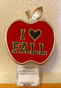 RED APPLE WALLFLOWER REFILL DIFUSSER PLUS SCENT CONTROL BATH BODY WORKS FALL - Picture 1 of 3