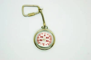 Russischer Vintage Souvenir Schlüsselanhänger mit Thermometer Moskau - Bild 1 von 12