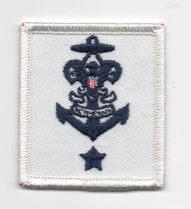 Sea Scout Mate Position Patch, Blue on White, "Scout Stuff" Backing, Mint! - Picture 1 of 1
