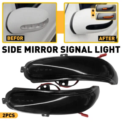 Luces LED secuenciales de espejo retrovisor lateral para Mercedes Benz C W203 2000-2007 Foto 1 de 4