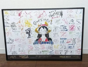 ONE PIECE Original reproductions 1000th episode commemorative autograph Limited - Picture 1 of 7