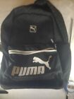 Puma, Black Lightweight 17? Backpack, Padded Straps, Zipper, Logo