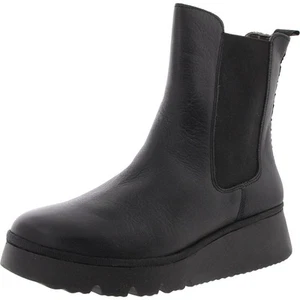 FLY London Womens Black Cushioned Footbed Ankle Boots 38 Medium (B,M) BHFO 9155 - Picture 1 of 2