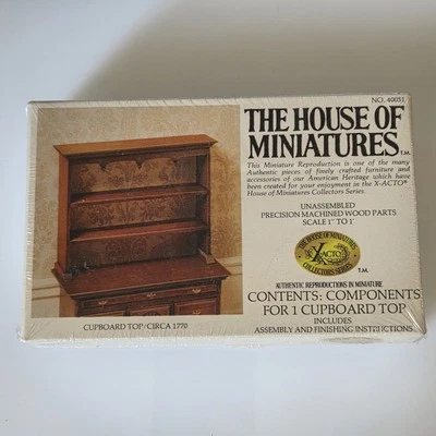 The House of Miniatures 40051 ~ Cupboard Top  ~ Circa 1770 ~ NEW SEALED - Image 1 of 2