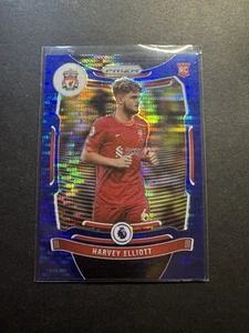 2021-22 Panini Prizm Premier League 1/199 Harvey Elliott RC Rookie Blue Pulsar - Picture 1 of 2