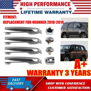 New For 2010-2020 Toyota 4Runner Outside Exterior 4Pcs Set Door Handles US - Picture 1 of 8