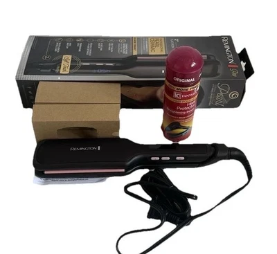 Remington Pro 2" Pearl Ceramic Flat Iron Digital Controls, With Straighten Serum - Image 1 of 4