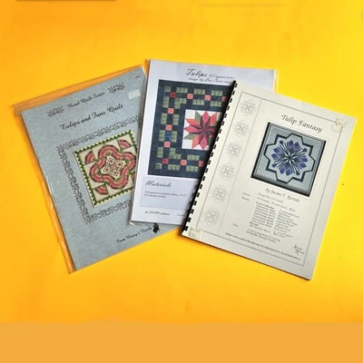 3 NEEDLEPOINT STITCH GUIDES:  TULIPS SPRING THEME  BM - Image 1 of 3