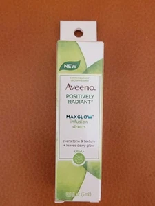 Gotas para infusión Aveeno Positively Radiant MaxGlow uso diario - 0,17 oz. Nuevo - Imagen 1 de 3