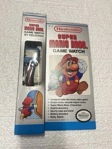Nuevo En Caja De Colección Raro NELSONIC 1989 Nintendo Super Mario Brothers Juego Reloj - Imagen 1 de 9