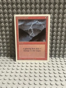 Magic the Gathering | Revised Edition | Lightning Bolt | #162 | MP | - Picture 1 of 9