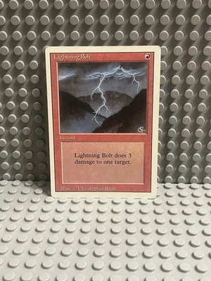 Magic the Gathering | Revised Edition | Lightning Bolt | #162 | MP | - Image 1 of 4