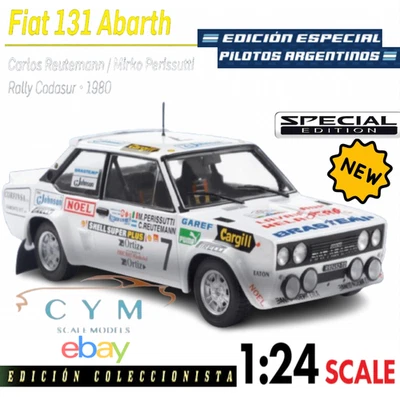 Fiat 131 Abarth - Rallye de Argentina, 1980 - Carlos Reutemann (Escala 1:24) New - Imagen 1 de 4