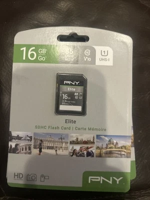 NEW SEALED PNY Elite SDXC Flash Card Elite 16GB - Image 1 of 2