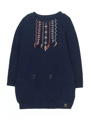 Vestido azul Deux Par Deux para niñas 4 Foto 1 de 2