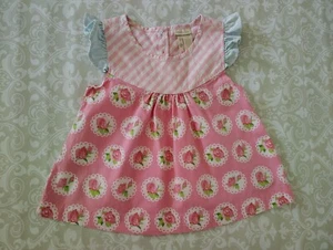 Matilda Jane 6 Hello Lovely Al Fresco Rose Flatter Top Pink Gingham - Bild 1 von 4