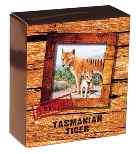 2011 Perth Mint Tasmanian Tiger 1oz Silver Proof Coin - COA and Box free ship - Picture 1 of 4
