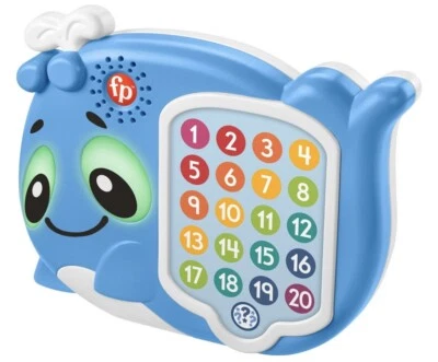 Fisher Price Linkimals 1-20 Count Quiz Whale Teaches Numbers & Thinking Skills - Image 1 of 4