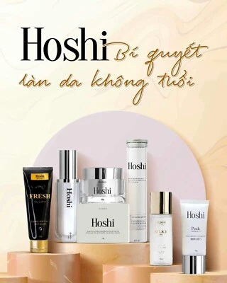 Hoshi Japan set: 1 cleanser, 1 toner, 1 serum, 1 cream, 1 sunscreen, 1 collagen - Image 1 of 4