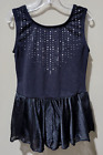 Cat & Jack Medium 7/8 Black Dance Leotard W/ Lace Skirt & Attached Briefs