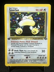 Snorlax 1st Edition Jungle Set Holo Rare Pokémon Card 11/64