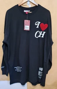 Mitchell & Ness NBA NEW Hardwood Chicago Bulls Tshirt L/sleeve Size M Free Post - Picture 1 of 13