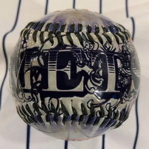 New York Mets Tattoo Waves Liberty Rawlings 2010 Souvenir Baseball Ball - Picture 1 of 6