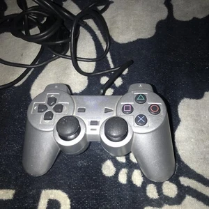 Authentic Dual Shock 2 Controller OEM PlayStation 2 Silver SCPH-10010 Platinum - Picture 1 of 6