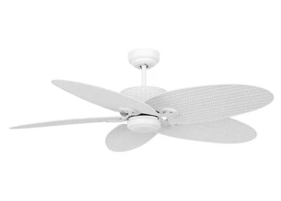 Ceiling Fan With Wall Switch Fijian II White 132 CM Living Room Ventilator - Image 1 of 3
